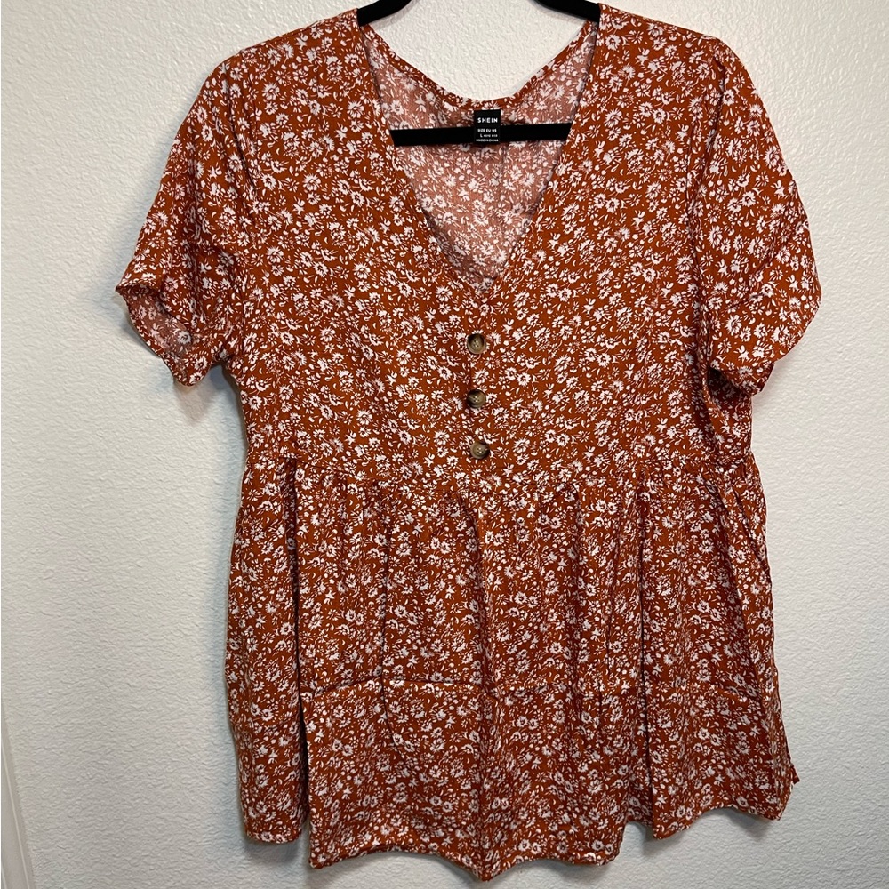 Shein Maternity large floral blouse